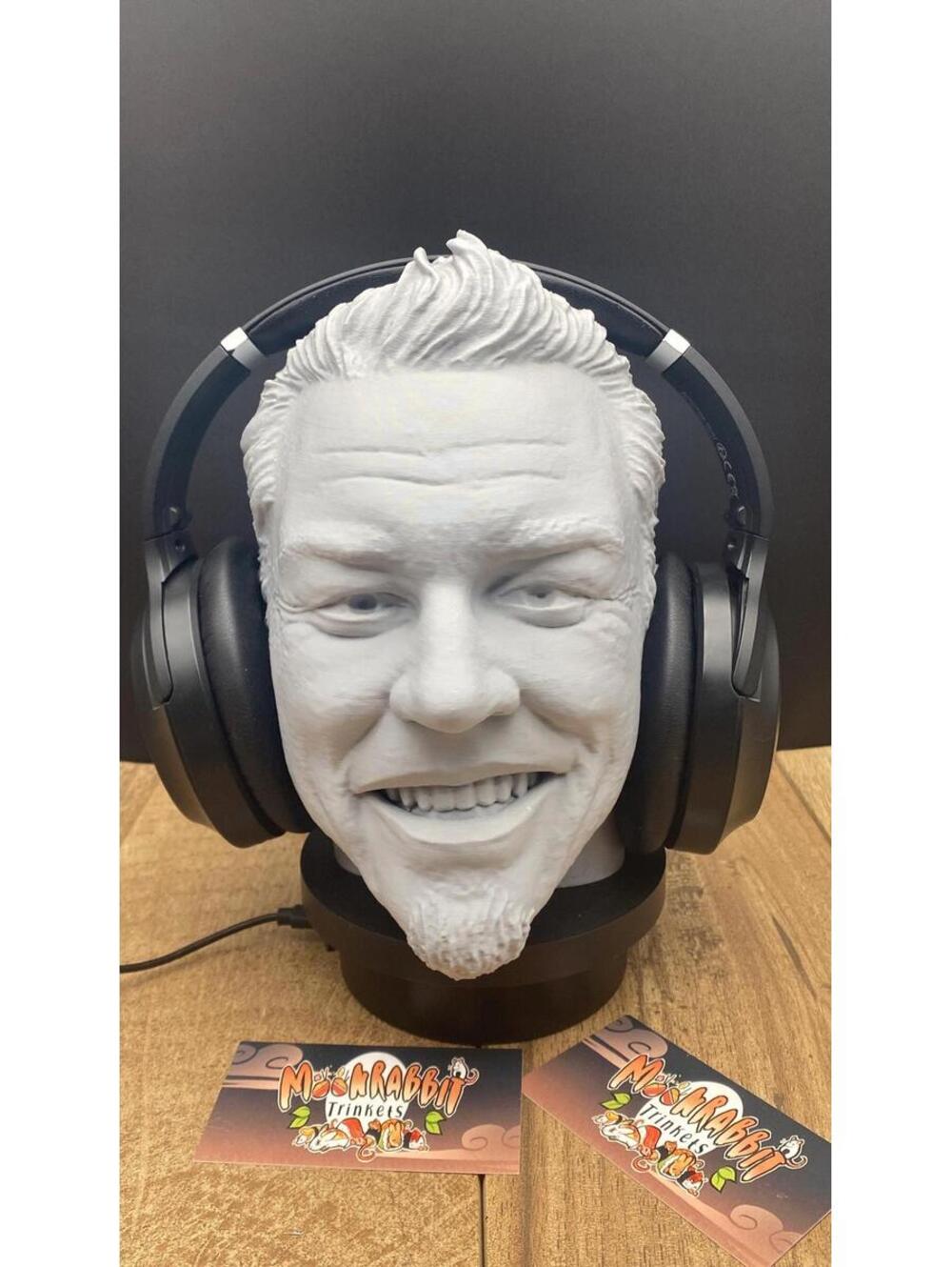 James Hetfield Headset Holder - Metallica Band Headphone Stand - Gift for Him